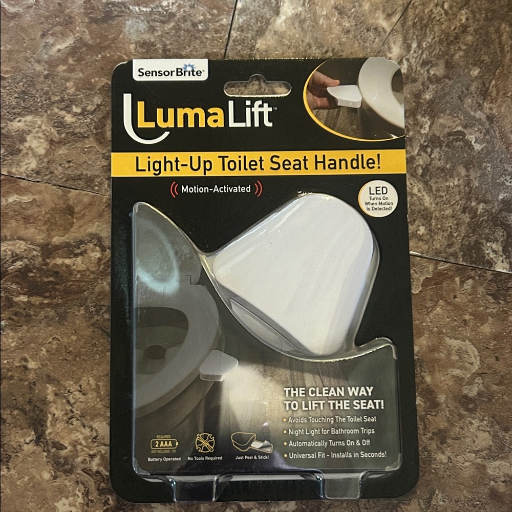 SensorBrite LumaLift Light-Up Toilet Seat Handle - White